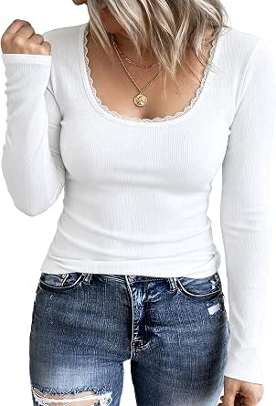 Demegimi Women's Long Sleeve L...