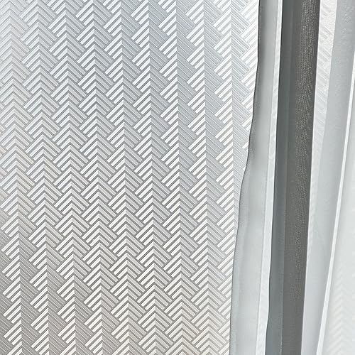 Miniatura 2 de Película de privacidad para ventana, película de vidrio estática, patrón de flecha, sin pegamento, extraíble, bloqueo UV, calcomanía para decoración