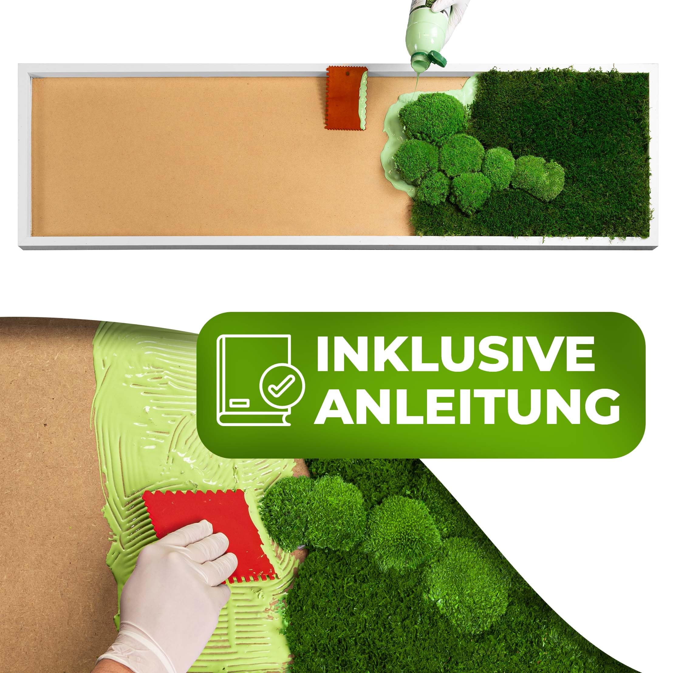 Kit de peinture à coller soi-même - Cadre en bois (blanc, 35 x 35 cm)