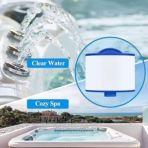 Miniatura 6 de Cryspool 08001 Filtro compatible con 8CH-951, PBF36, Wellspring 10-2870, cartucho de filtro de spa de 40 pies cuadrados, paquete de 2