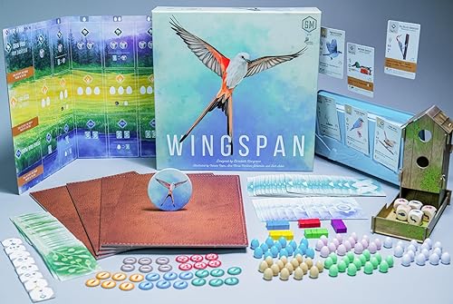 Miniatura 6 de Juego de mesa Wingspan - Una colección de pájaros juego de piedra para construir motores para 1 a 5 jugadores a partir de 14 años