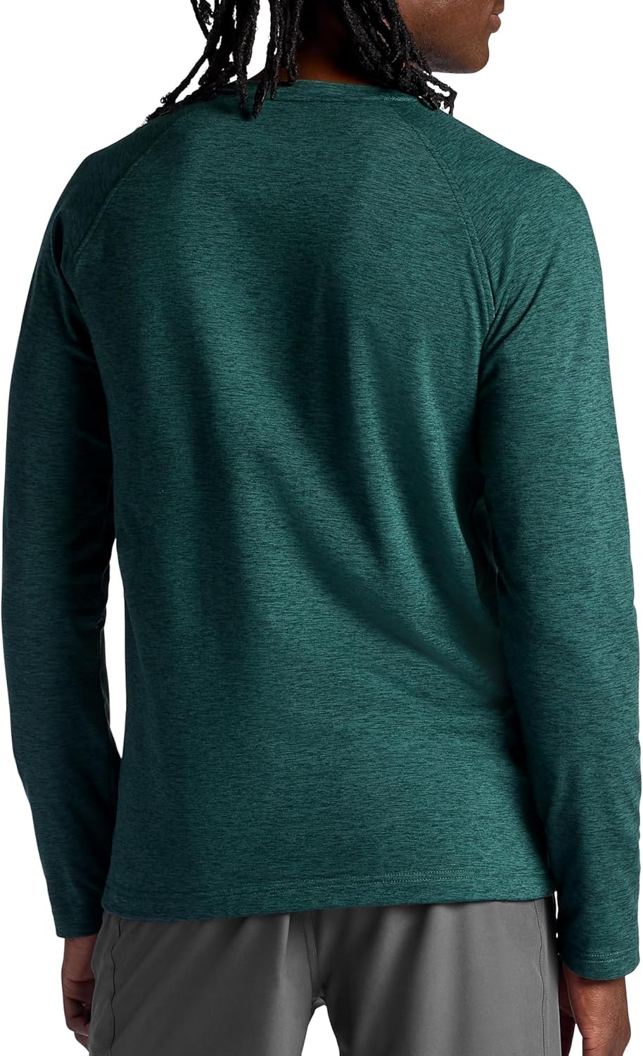 Gaiam Mens Power Long Sleeve Crewneck Top, Standard Fit, Stretch Heavyweight Fleece Material - Image 2