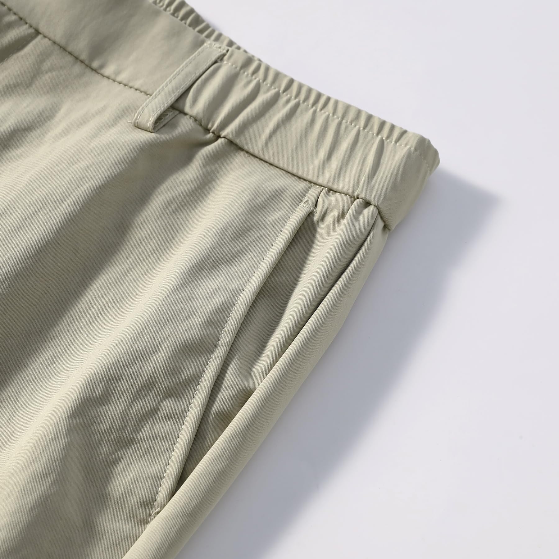 YFFUSHI Pantalon Homme Chino Léger Pants de Costume Classique Coupe Droit Regular Fit Habillé Affaires Mariages