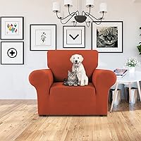 Vista 2 de LURKA Fundas Elásticas para Silla Sofá de 1 Pieza Cubiertas de Sofá para Protector de Muebles Sofá Cubiertas Completas con Parte Inferior Elástica