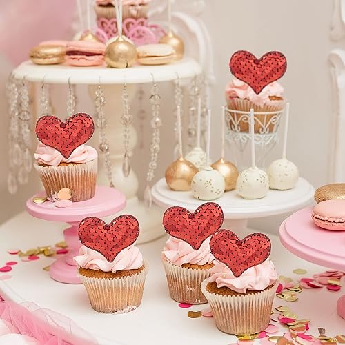 Vista 178 de 36 piezas de decoración de cupcakes para el día de San Valentín, dulce amor, San Valentín, para el día de San Valentín, fiesta de cumpleaños