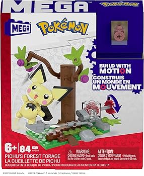 MEGA Pokemon Leśna przygoda Pichu Zestaw klocków (84