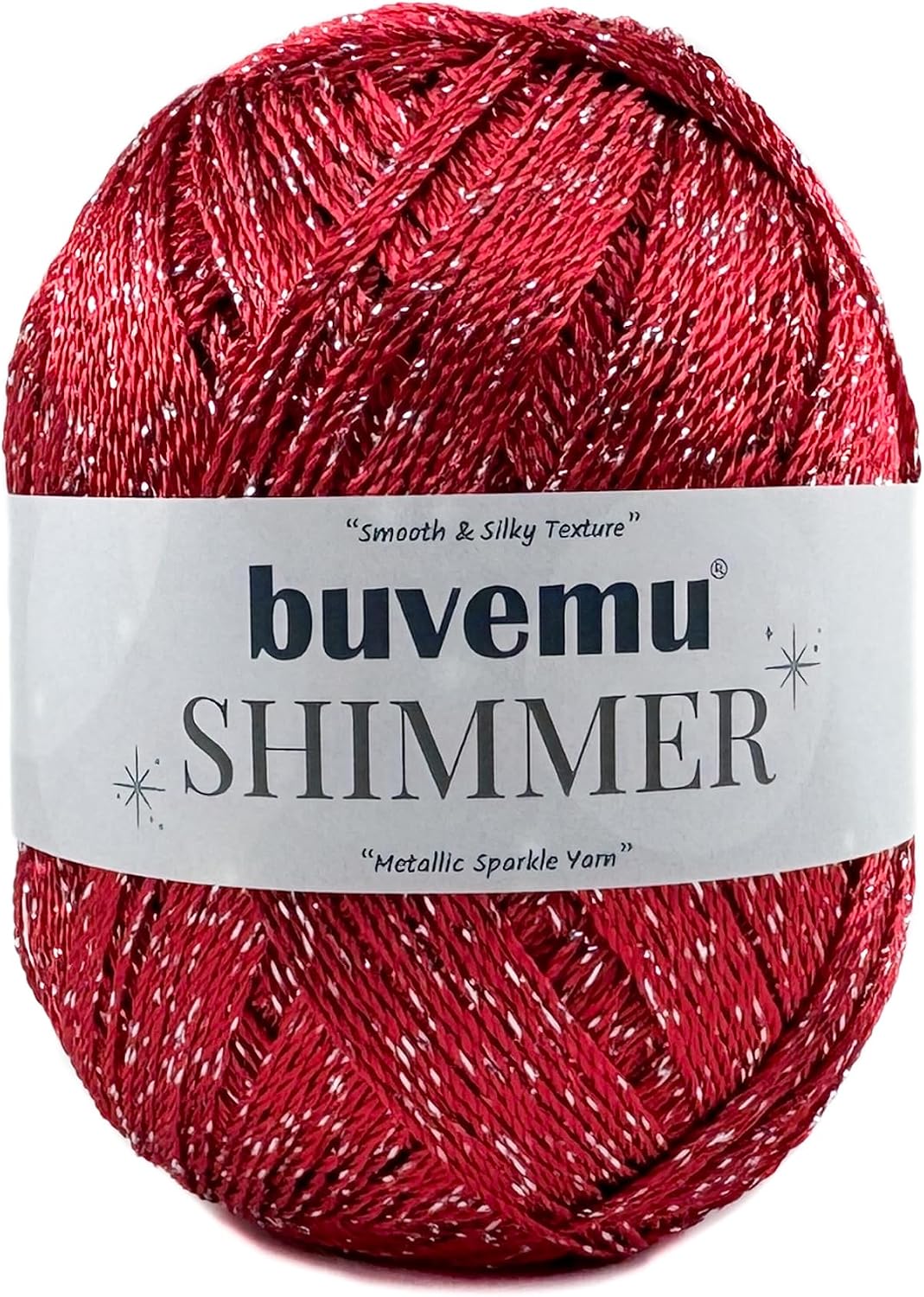 Shimmer Metallic Thread for Crochet & Lace, Brown, Copper Glitter