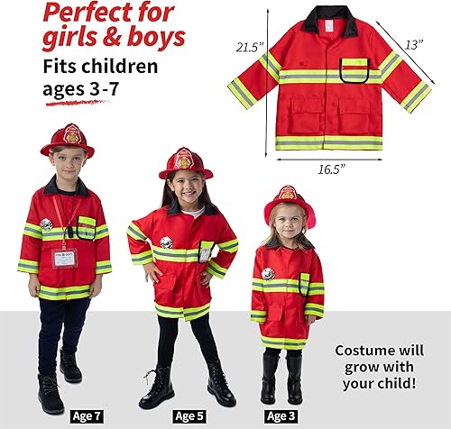 Miniatura 10 de Born Toys Ropa de vestir para niñas pequeñas de 4 a 6 años, disfraces lavables para niños pequeños para juegos de simulación 3T-4T