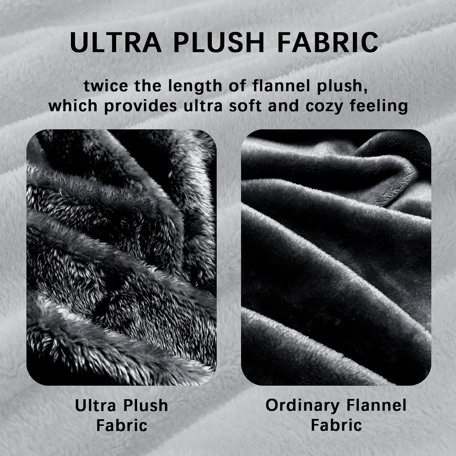 Whale Flotilla Black King Size Blanket for Bed, 300GSM Soft Warm Fleece Fabric, Decorative Lightweight Plush Fluffy Blankets for All Season, 90x104 Inch - Image 4