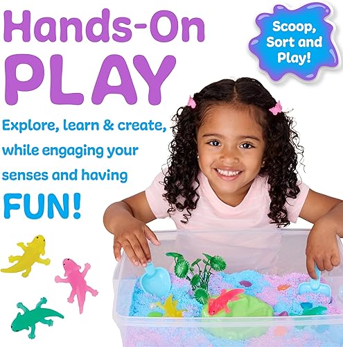 Miniatura 2 de Creativity for Kids Contenedor sensorial: Axolotl Juego práctico con espuma Wiggly, figuras y herramientas de ajolote Fomenta las habilidades