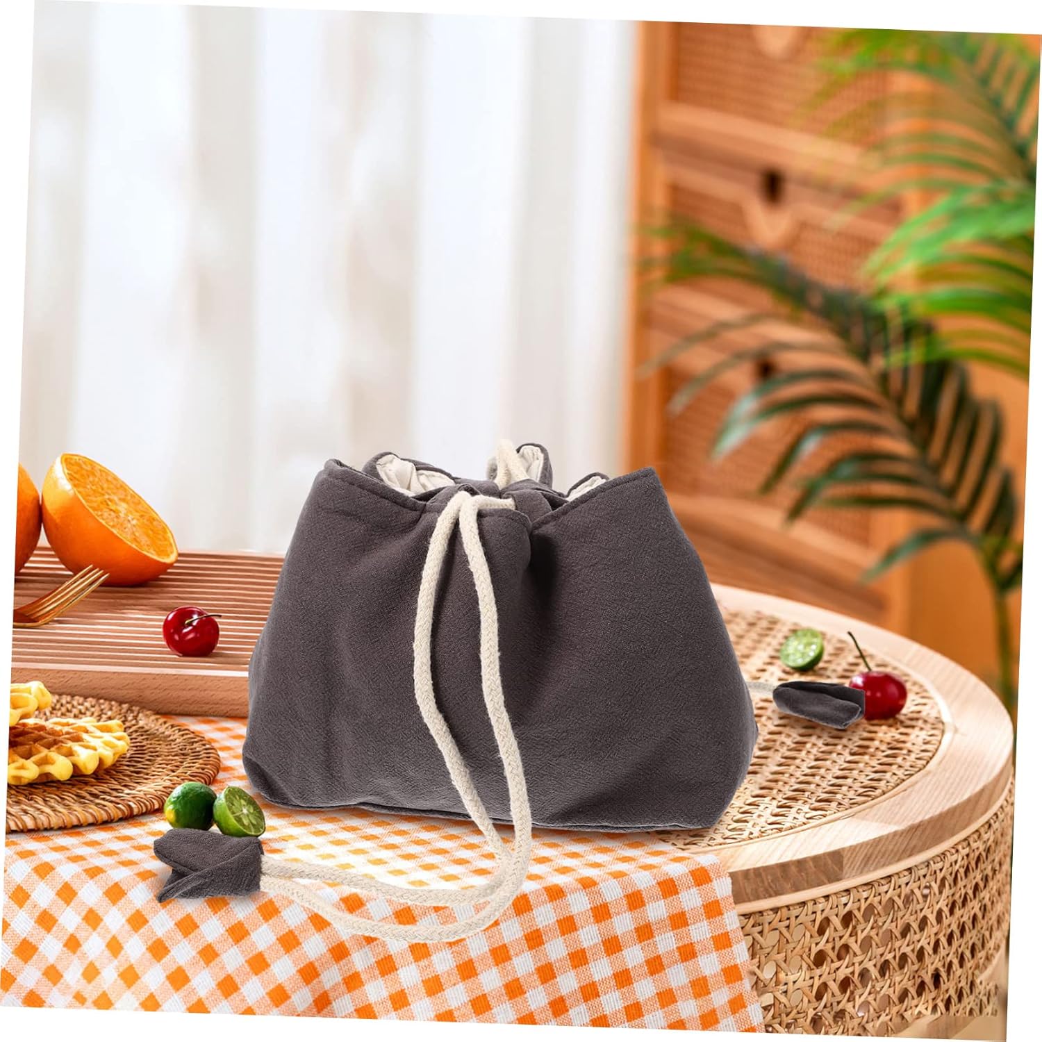 DECHOUS 4pcs Convenient Tea Set Bag Portable Tea Cup Holder Multi-use Storage Teapot Bag Organizer