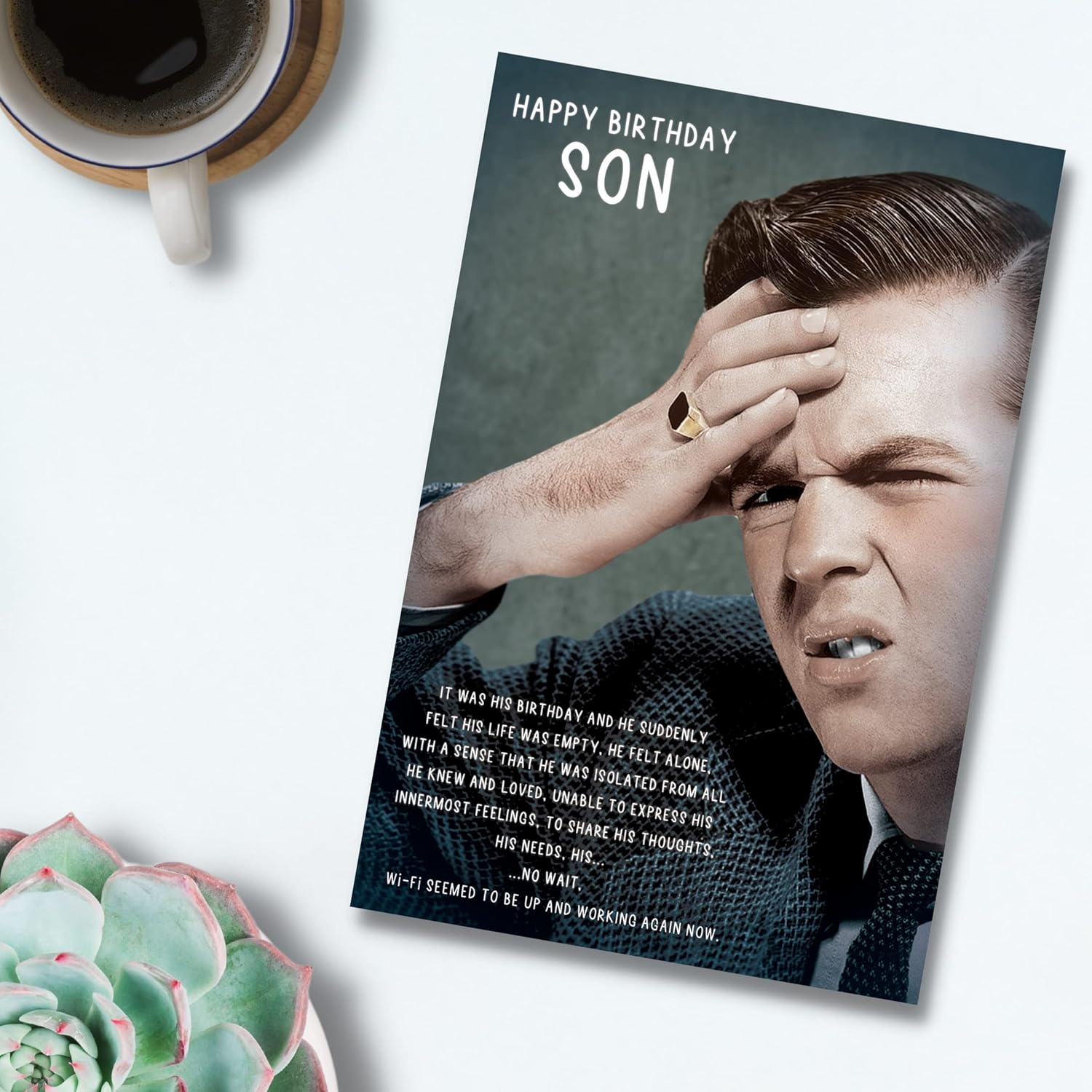 Emotional Rescue Son Birthday Card Funny, Funny Birthday Card For Son, Happy Birthday Son Card, Son Birthday Card For Her, Son, Greetings Card