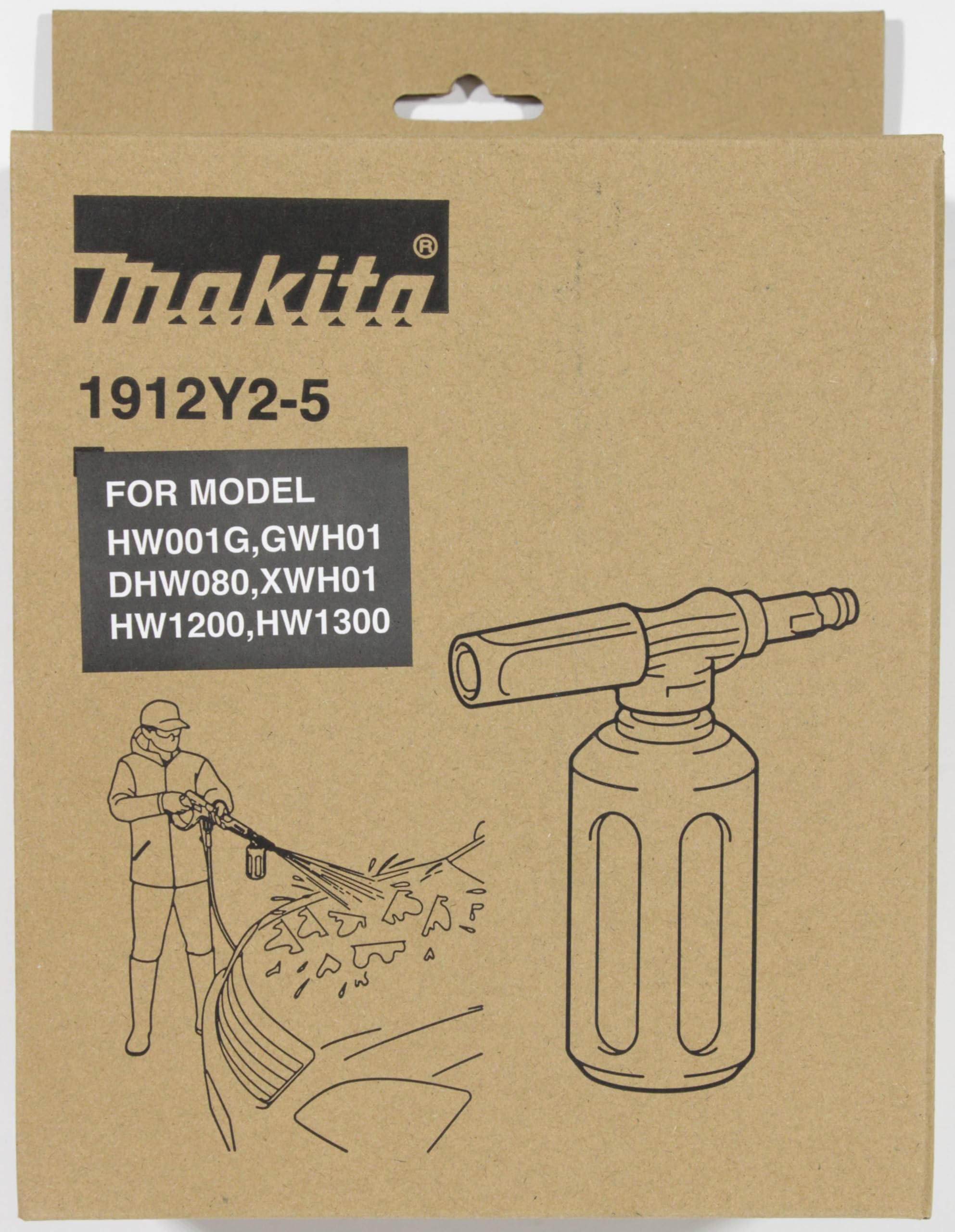 Makita 1912Y2-5 Set di ugelli in schiuma HW001G