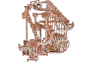 Goliath the Giant Roller Coaster - Electric Motorized Wooden Marble Run Spiral Puzzle
