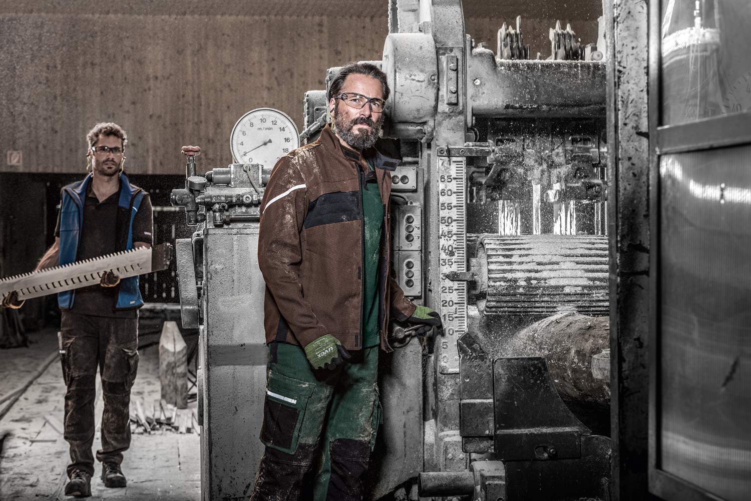 Uvex Perfexxion Premium 3852 - Pantaloni da Lavoro da Uomo, Colore: Grigio