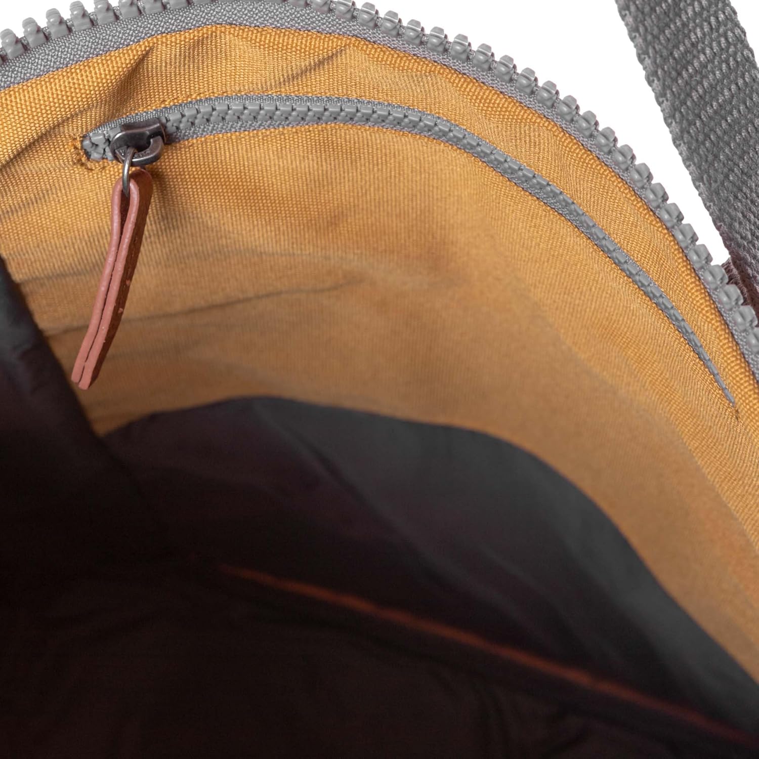 ORI LONDON Travel Backpack - Medium Water-Resistant Nylon Rolltop Laptop Backpack for Men & Women - The Finchley - Flax