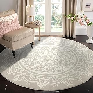 Carvapet Round Area Rug 150cm/5ft Soft Fluffy Circle Carpet 