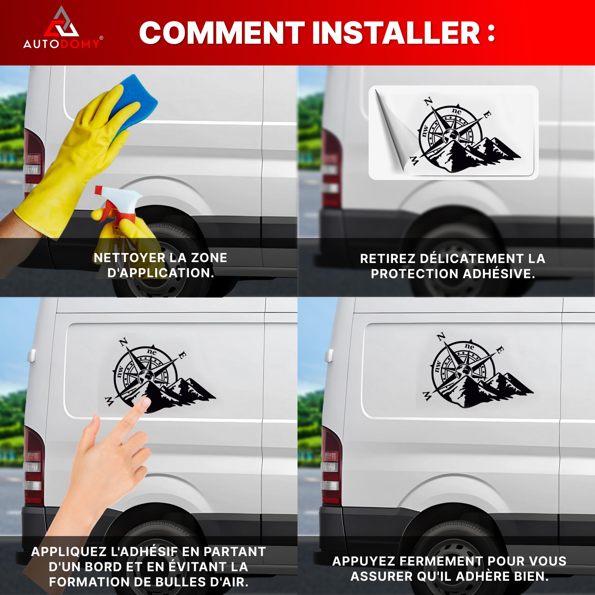 Stickers Vinyle Résistants Lot 12 Autocollants Maurice - Décoration Voiture, Moto, Casque - Vinyle Résistant Autocollants Moto Maurice