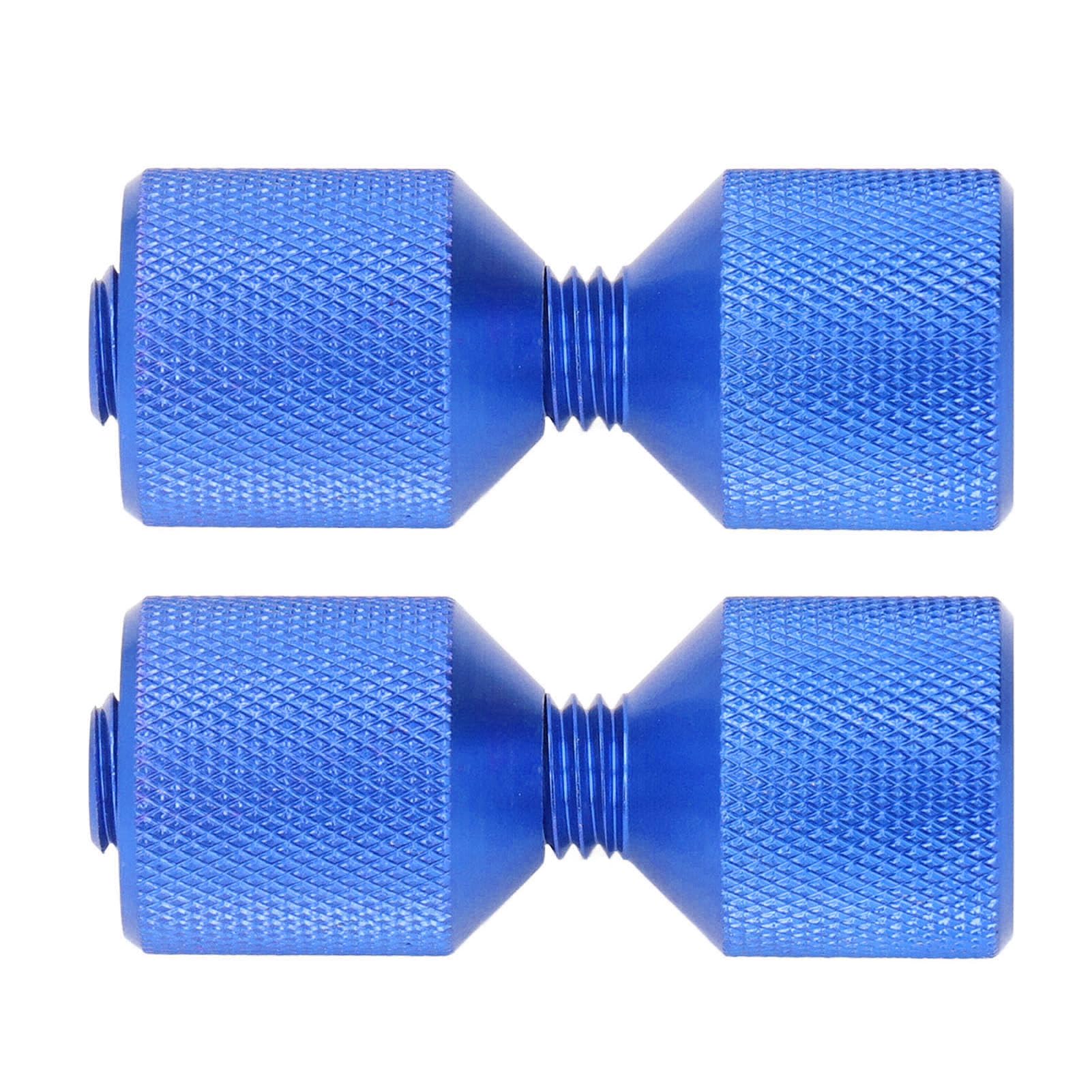 2 Hole Flange Pins, 2pcs Flange Alignment Pin Anodize Aluminium 11/8in Flange Double Hole Pins Set for 0.5 to 14in 150LB Flanges (Blue) - Image 4
