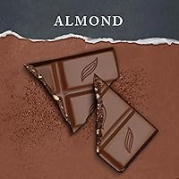 Vista 3 de Green & Black 's Chocolate con leche orgánico con barra de almendras, 34% cacao, 10 barras de 3.17 onzas
