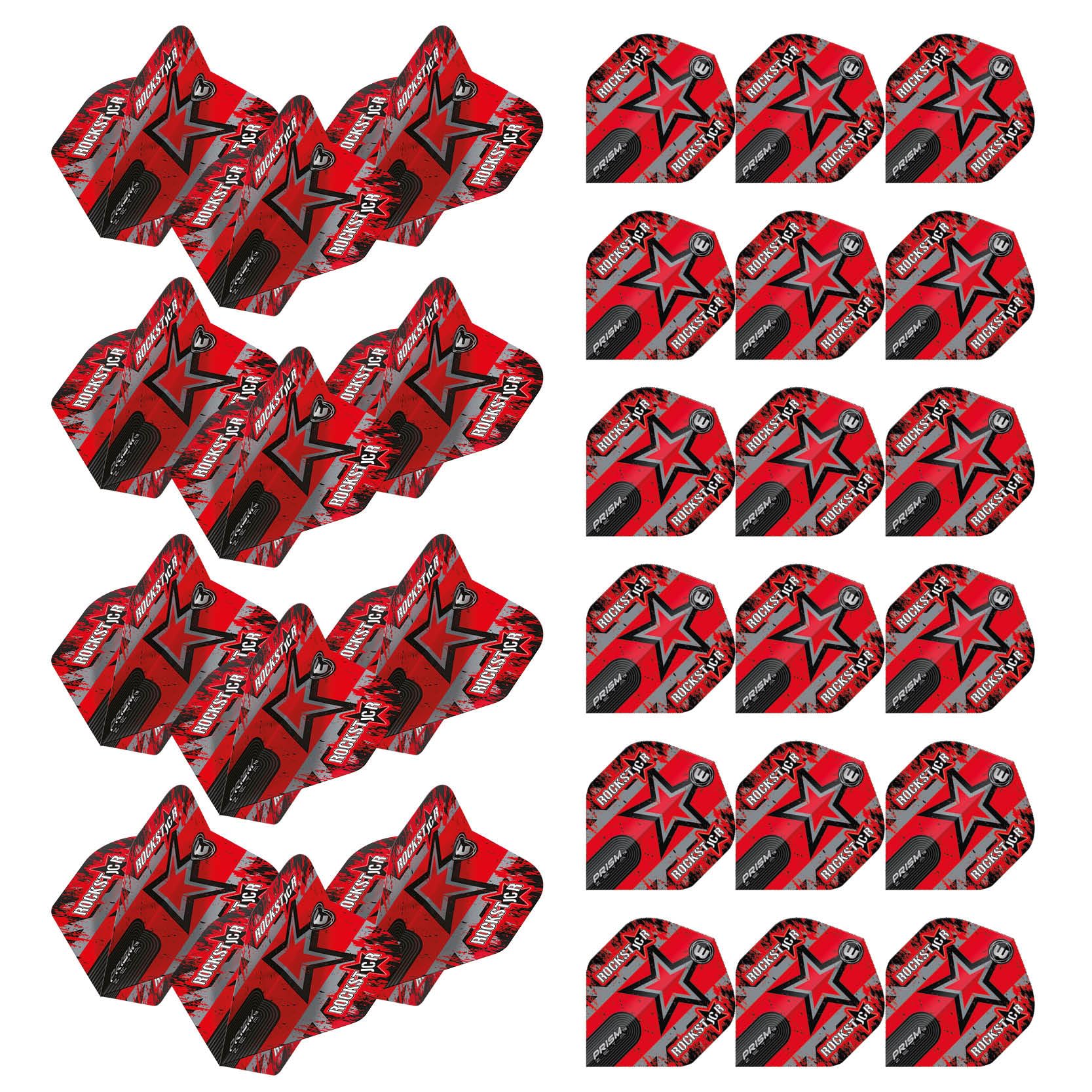 WINMAU Prism Zeta Joe Cullen Star Dart Flights - 10 sets per pack (30 dart flights in total)