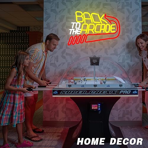 Miniatura 7 de Letrero de neón de arcade, luz LED, regulable, luces de juego para decoración de pared, alimentadas por USB, letrero de neón gaming para salas