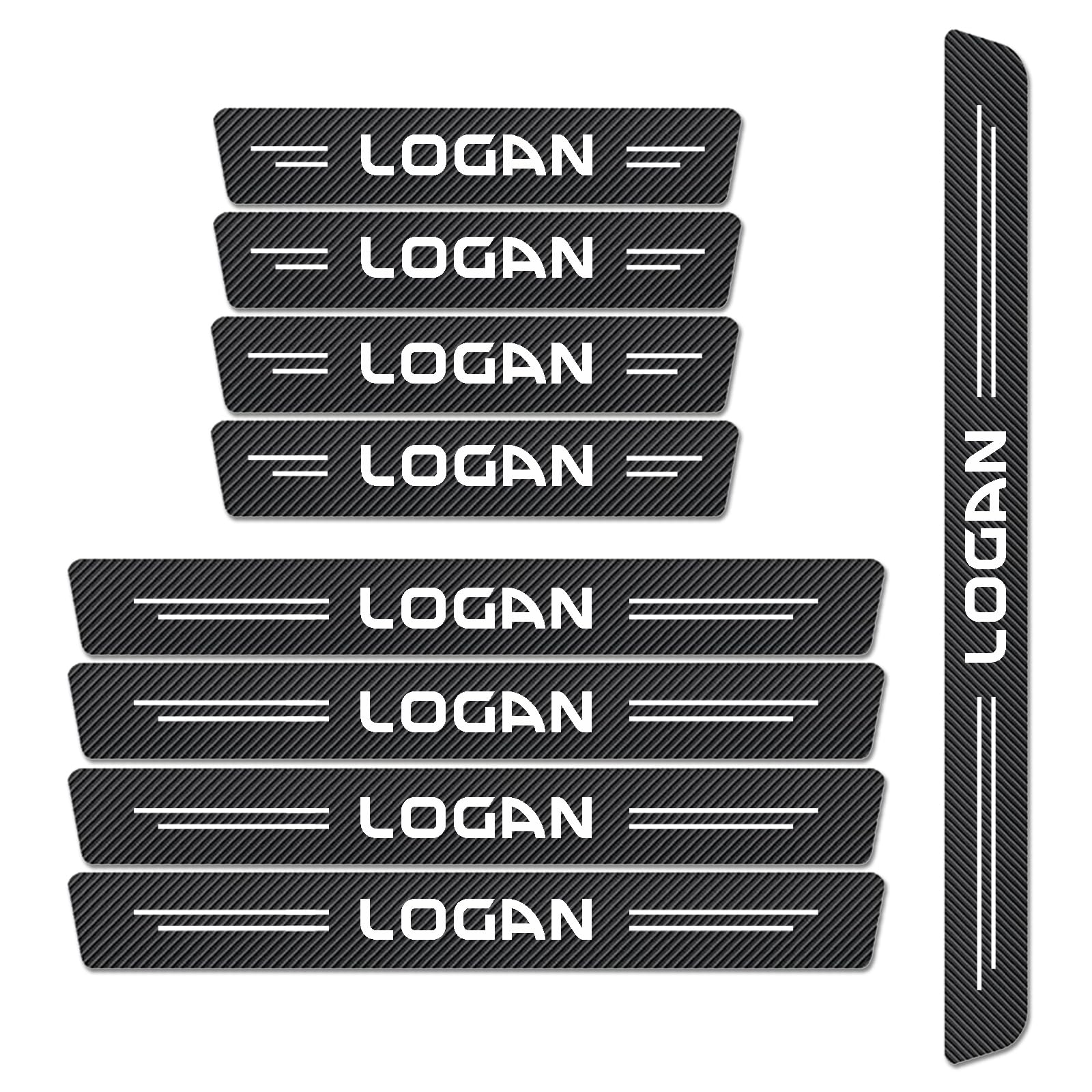 WXH97F Carbon Fiber Scuff Plates for Dacia Logan