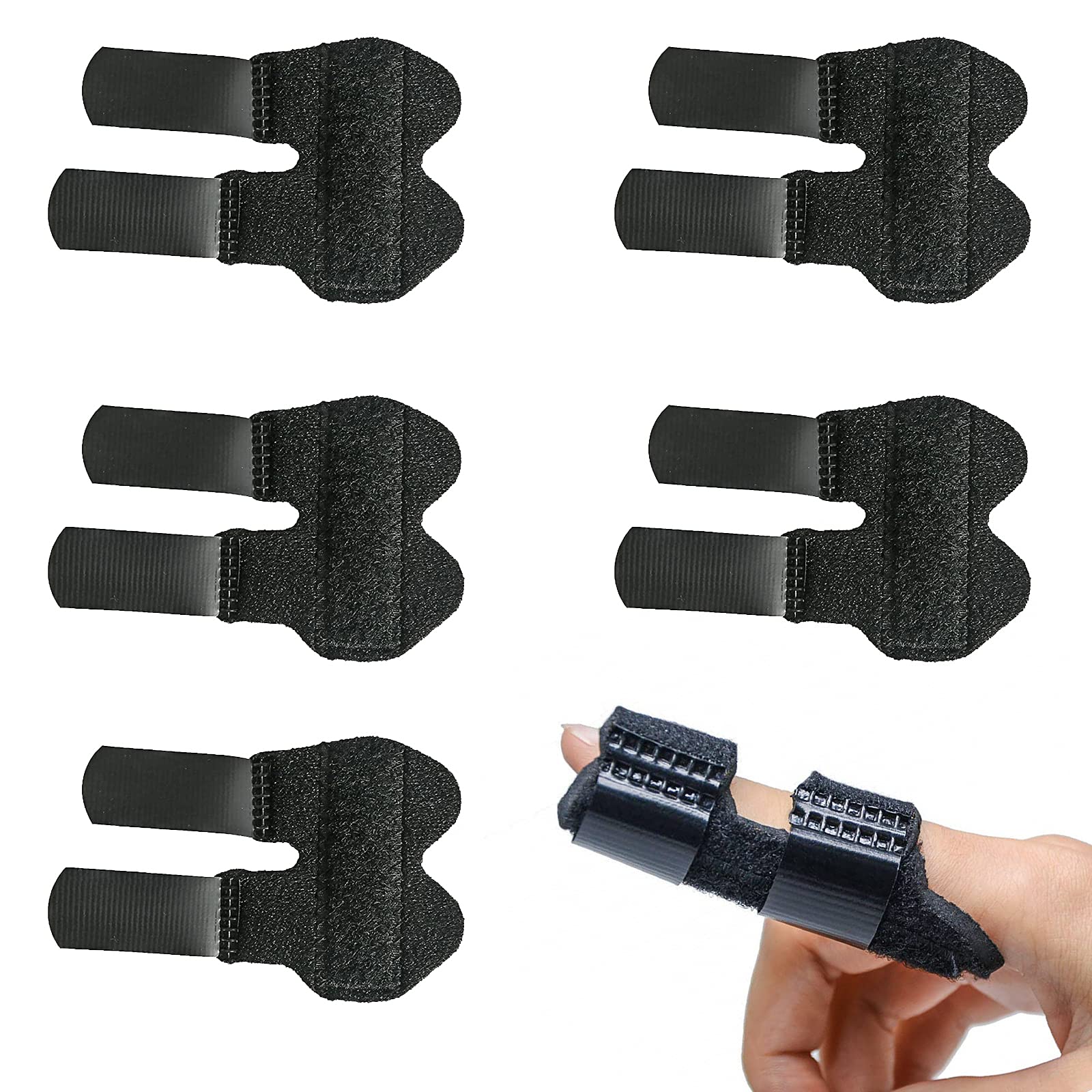 Buy 5 Pieces Finger Splint Brace Trigger Finger Splint Index Finger
