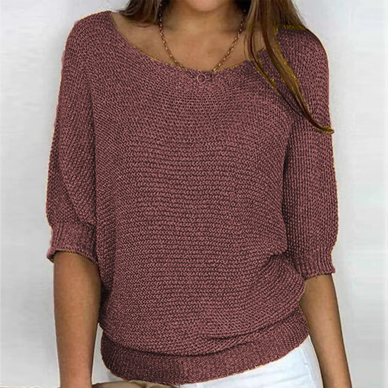 Sexy Chaleco Tops Mujer con Cuello en V para Mujer Camisa de Manga Larga Estilo Oficina con Estampado de Panel de Ventana Camisetas Mujer Baratas