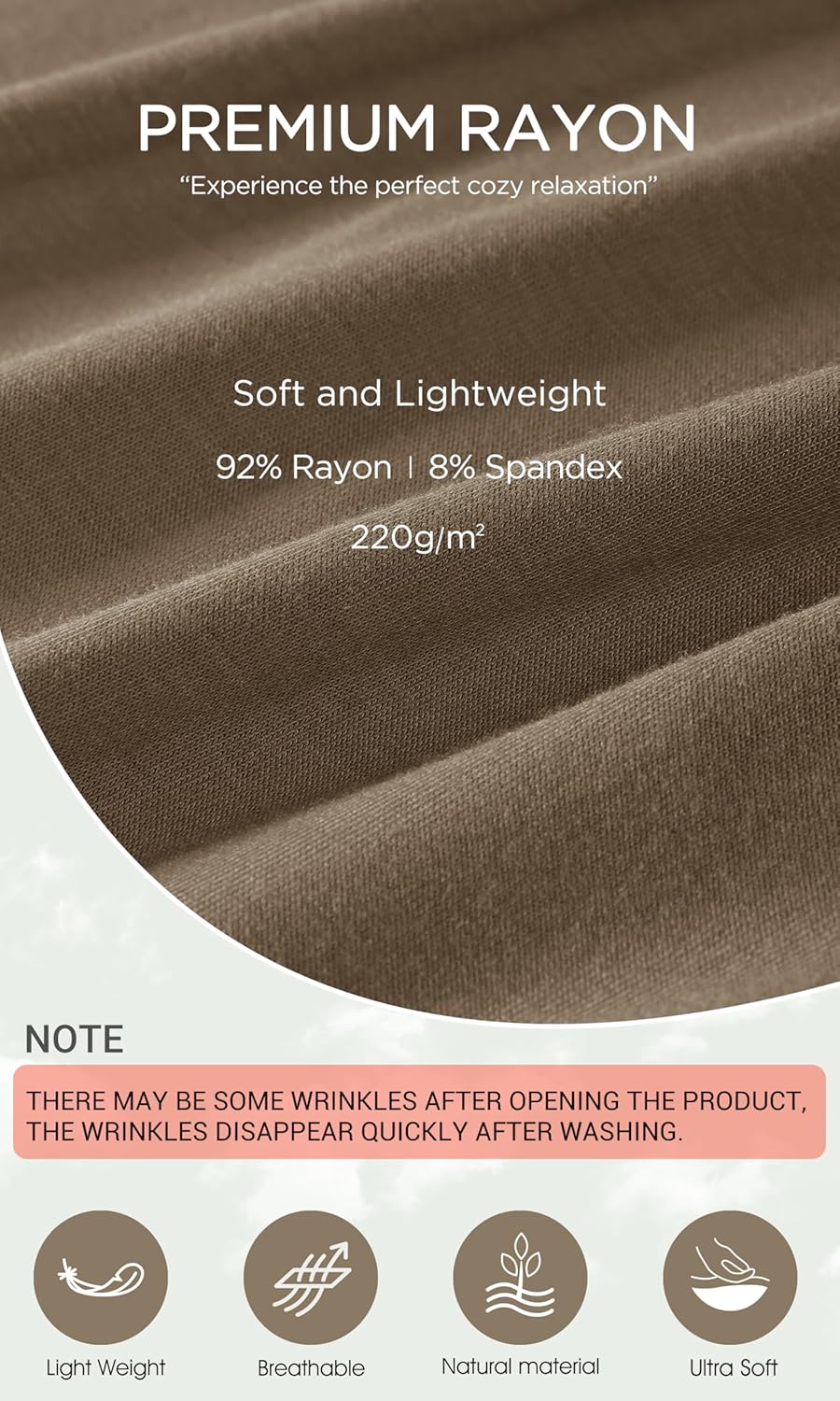 ODODOS Women's Wide Leg Palazzo Lounge Cropped Pants with Pockets Light Weight Comfy Pajama Capri Pants-20/22"/ 24" Inseam - Image 6