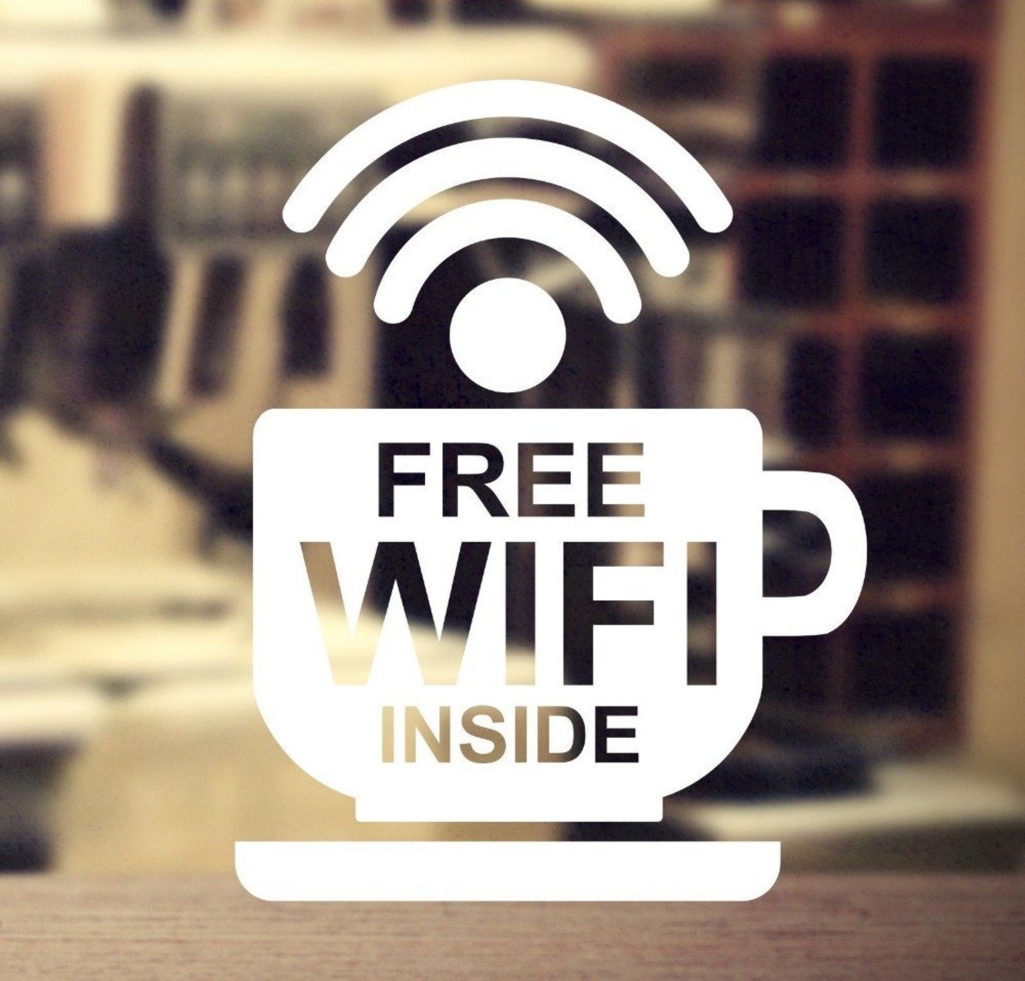 Fusion Graphix Free WiFi Wall Sticker for Businees, Resturant, CAF�, Office (White) (Free-WiFi-Cup_wht42) (B079Q2K2RR) Amazon Price History, Amazon Price Tracker