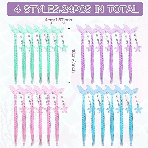 Miniatura 3 de LiYiQ Juego de 148 calcomanías de sirena para fiestas de animales a granel, mini bloc de notas en espiral, bolígrafos de sirena, calcomanías para