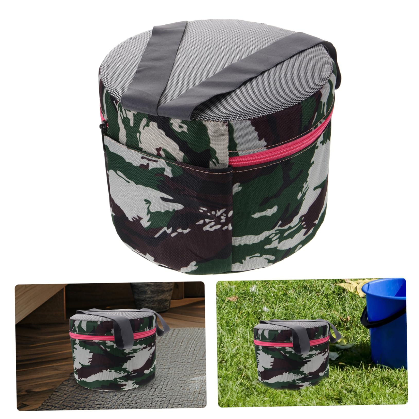 Tabouret de Jardinage Portable Structure Stable en Plastique et Tissu Coton, pour Activités Extérieures et Travail Jardin, Léger et Pratique Couleur Aléatoire
