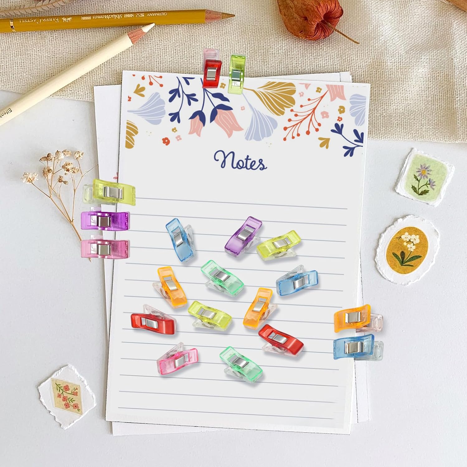 150Pcs Small Sewing Clips with Storage Box - Craft Clips, Seeing Clip, Quilting Clip for Fabric, Quilting, Crafts & Binding Tools