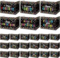 Vista 19 de Honoson 24 Piezas a Granel Carpetas de Privacidad Inspiradoras para Estudiantes Tableros de Cartón de Privacidad para Exámenes Palabras