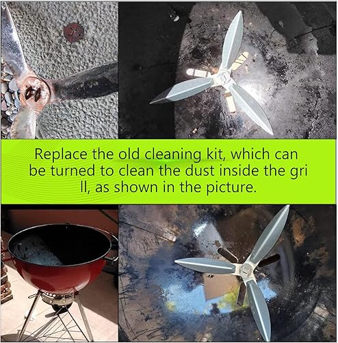 Miniatura 3 de Kit de sistema de limpieza de un solo toque de 22-12 pulgadas para piezas de parrilla Webercarbón7444 parrillas de caldera sustituye piezas, para