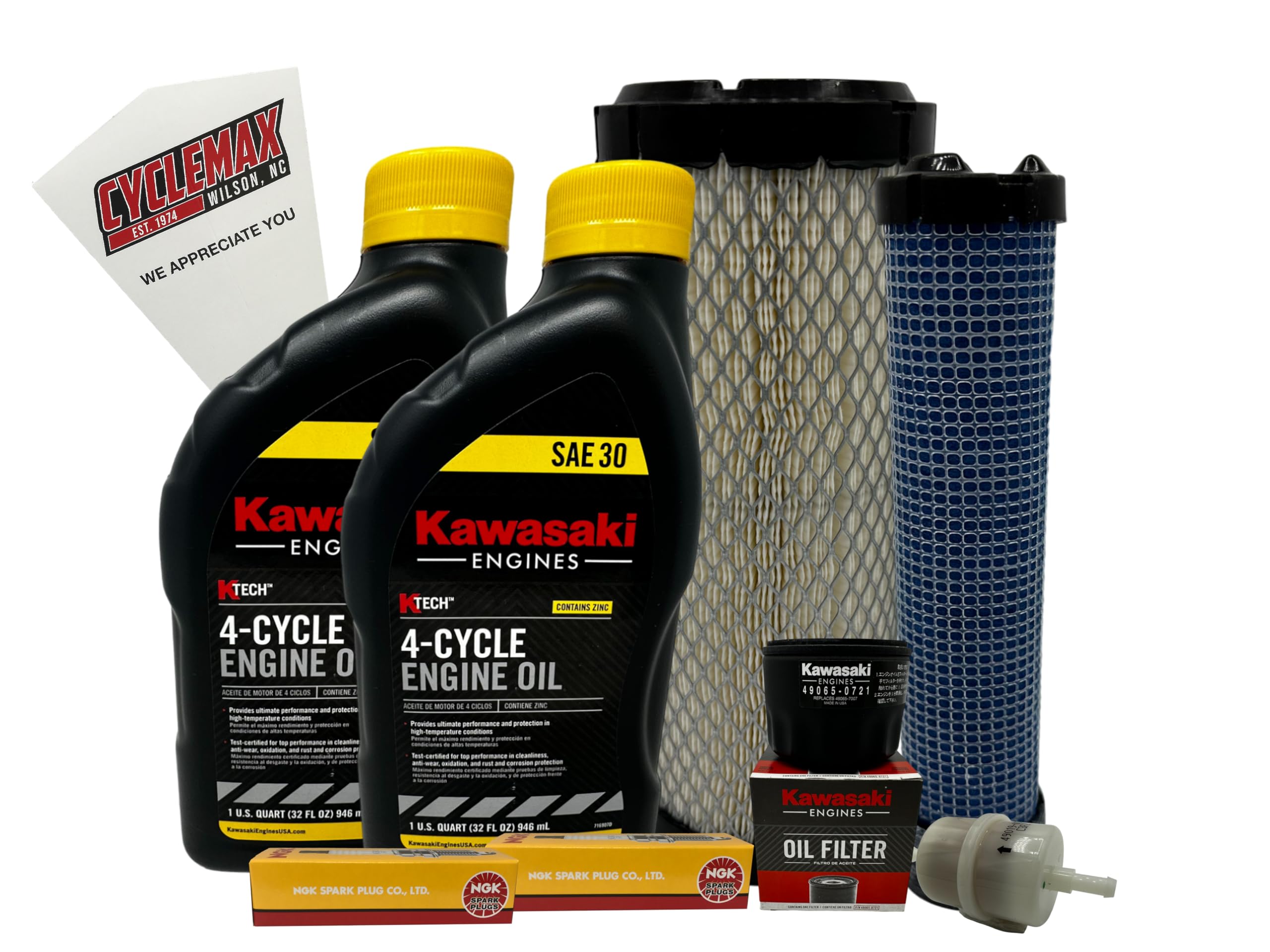 Amazon.com: Cyclemax Tune Up Kit SAE 30 with Spark Plugs