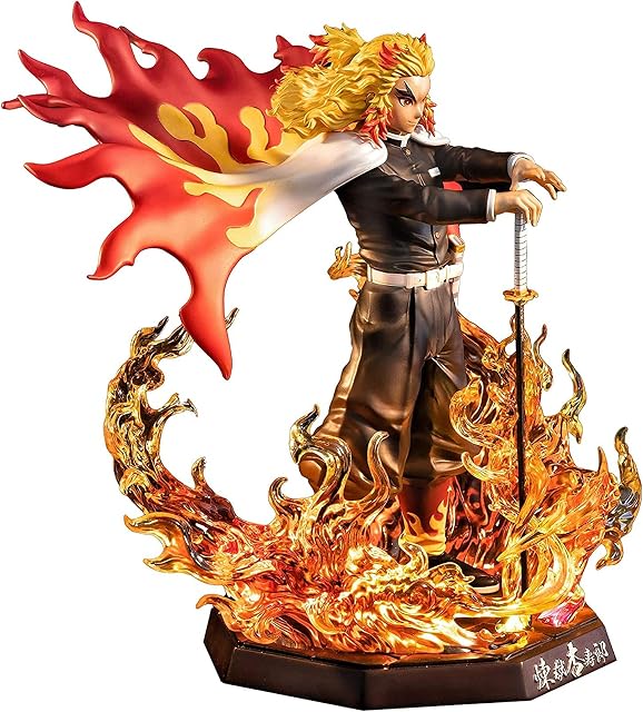 Yuxunqin Demon Slayer Figure - Kyojuro Rengoku 1/7 Scale Statue Senior And Delicate Pvc Figure