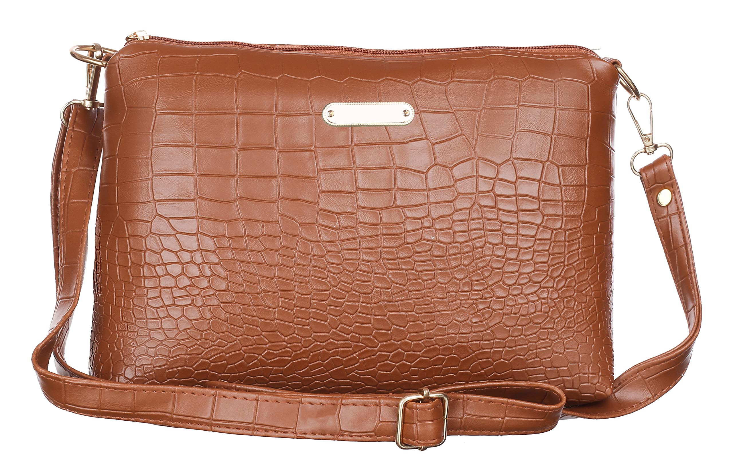 LL LEATHER LAND DESIGNER BAGS Women Leather Land Designer Crocodile Western Sling (Tan) (B0BVFHPLTF) Amazon Price History, Amazon Price Tracker