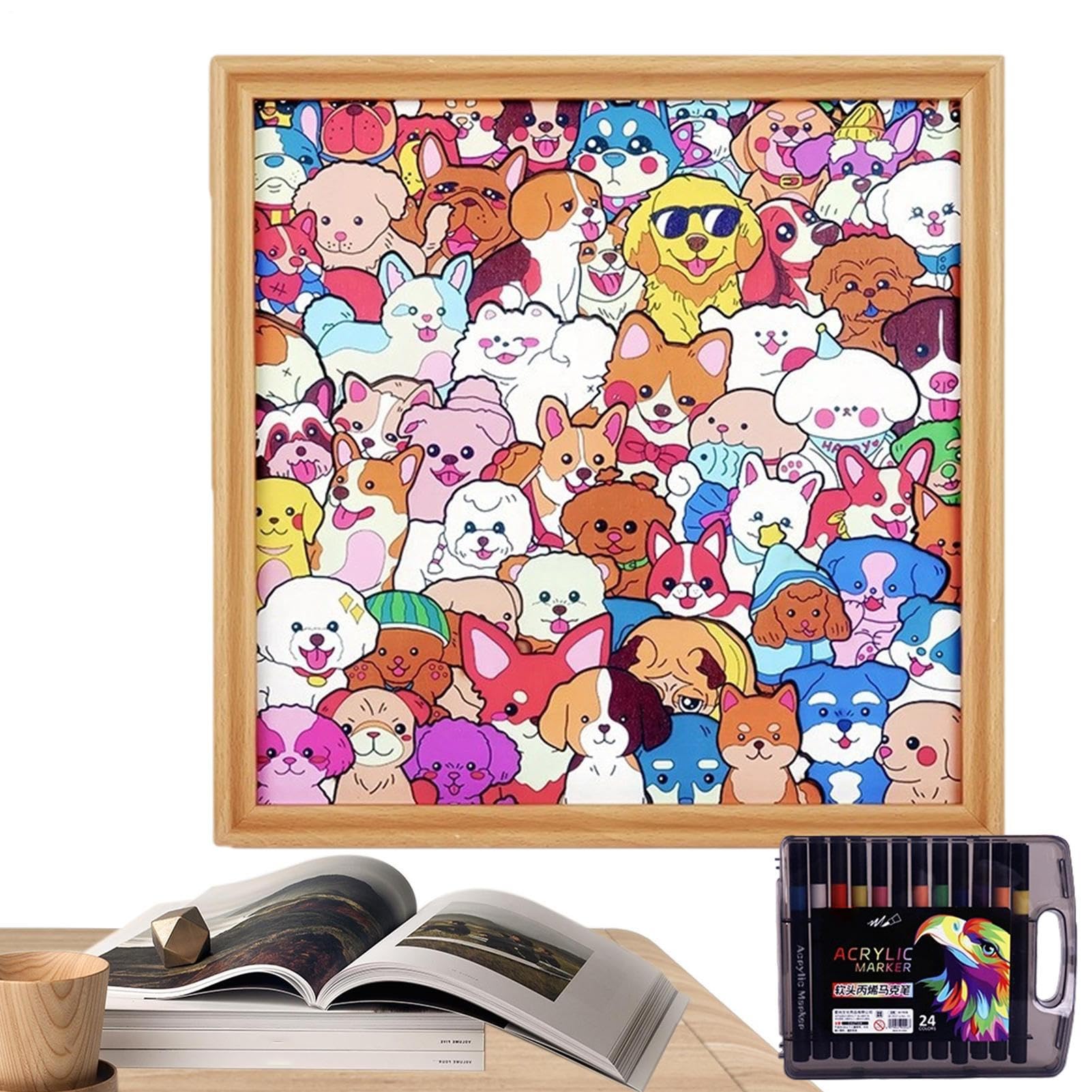 Pokoloruj Swoją Puzzle Dla Dzieci Kolorowanka Ramka Na Zdjęcia
