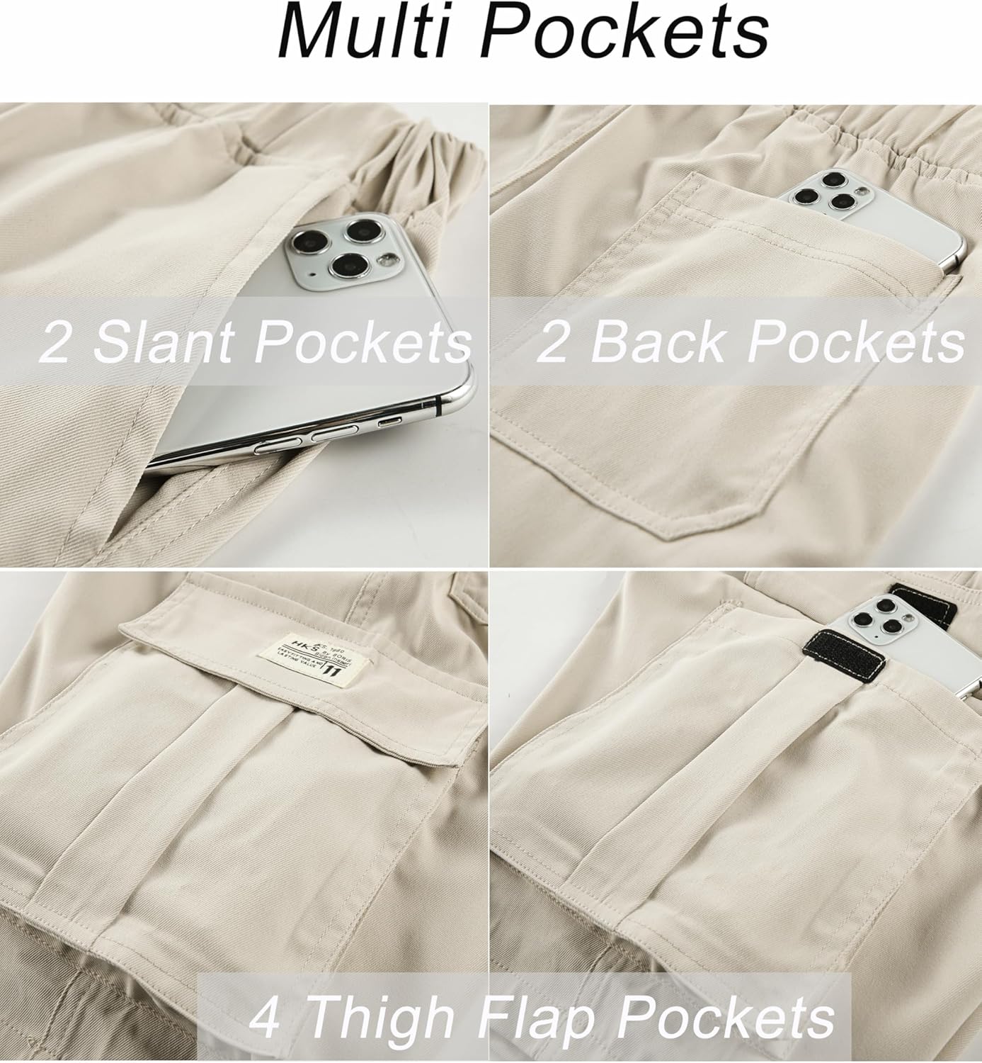 VtuAOL Cargo Shorts for Women Casual Relaxed Comfy Hiking Shorts with Multi Pockets