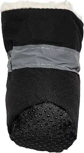 Miniatura 6 de Zapatos suaves para perros pequeños, zapatos ligeros para cachorros para verano e invierno, botines antideslizantes para caminar, color negro,