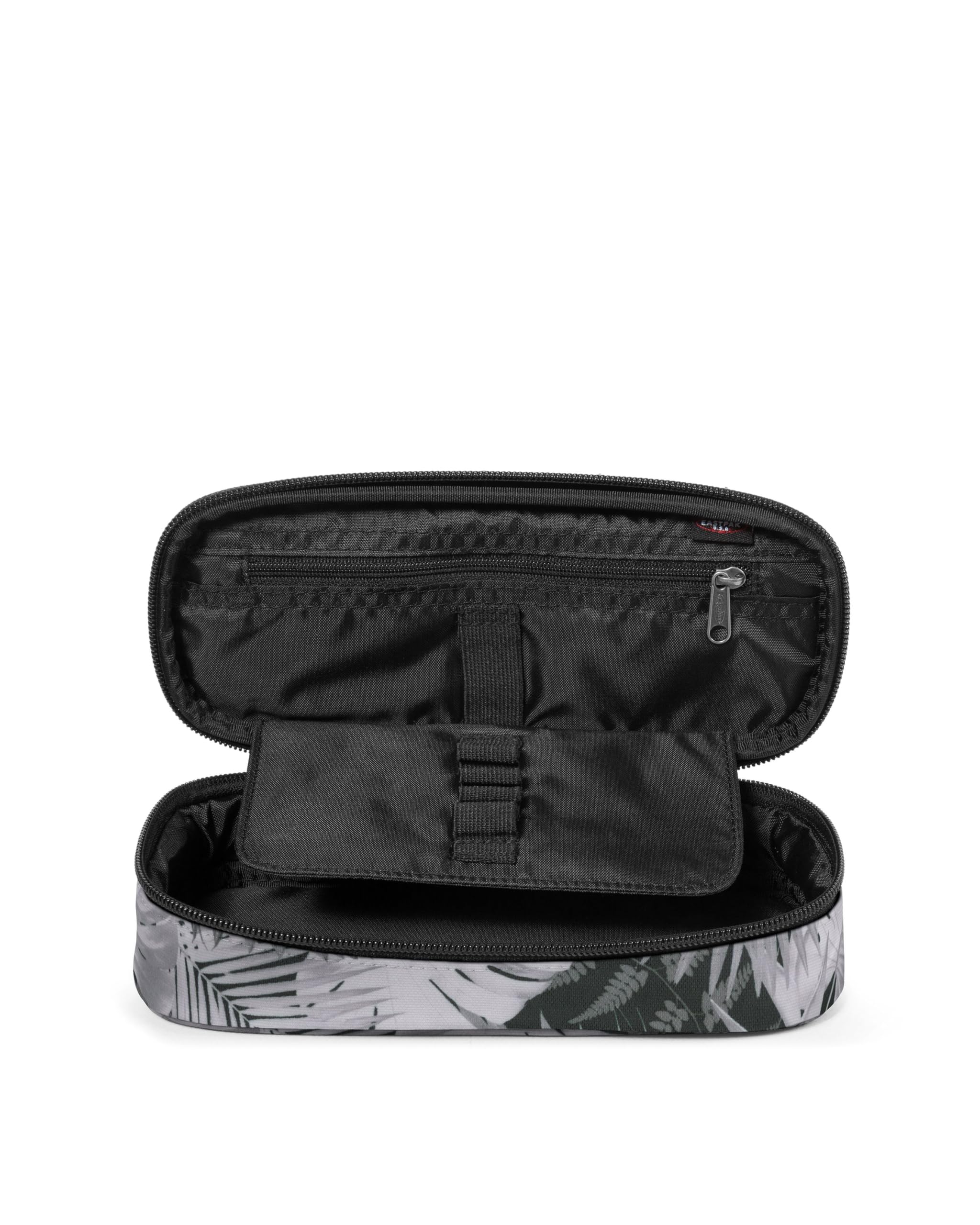 Eastpak Trousse à Crayons Simple Ovale — Pochette de Papeterie organisée avec Compartiments intérieurs et Poche zippée, 5 x 22 x 9 cm - Brize Retro Dark