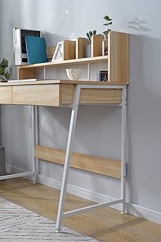 【ナチュラル】パソコンデスク 引き出し付き　収納台　ミシン台 学習机 勉強机 Amazon | パソコンデスク 引き出し付き 収納台 ミシン台 学習机
