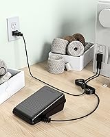 Vista 2 de Pedal de pie y cable de alimentación de repuesto para máquina de coser Singer 979314-031 Compatible con Singer Sewing Machine 2517C, 2950C, 3270C