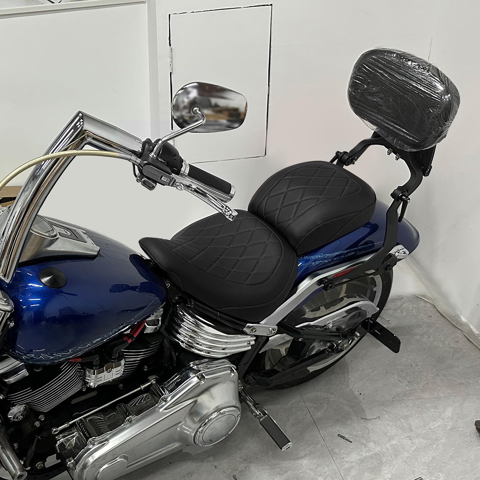 CM250T ブラウン合成皮革二人乗りシート Amazon | HCmotorku バイク シート タンデムシート 乗手 乗り手