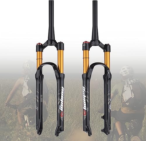 Miniatura 6 de BOLANY 2627.529 pulgadas bifurcación de suspensión neumática horquilla 4.724 in rebote de viaje ajustar 18 rectocónico tubo manualbloqueo remoto