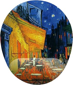 Van Gogh Cafe de Terrace Bilek Destekli Mouse Pad