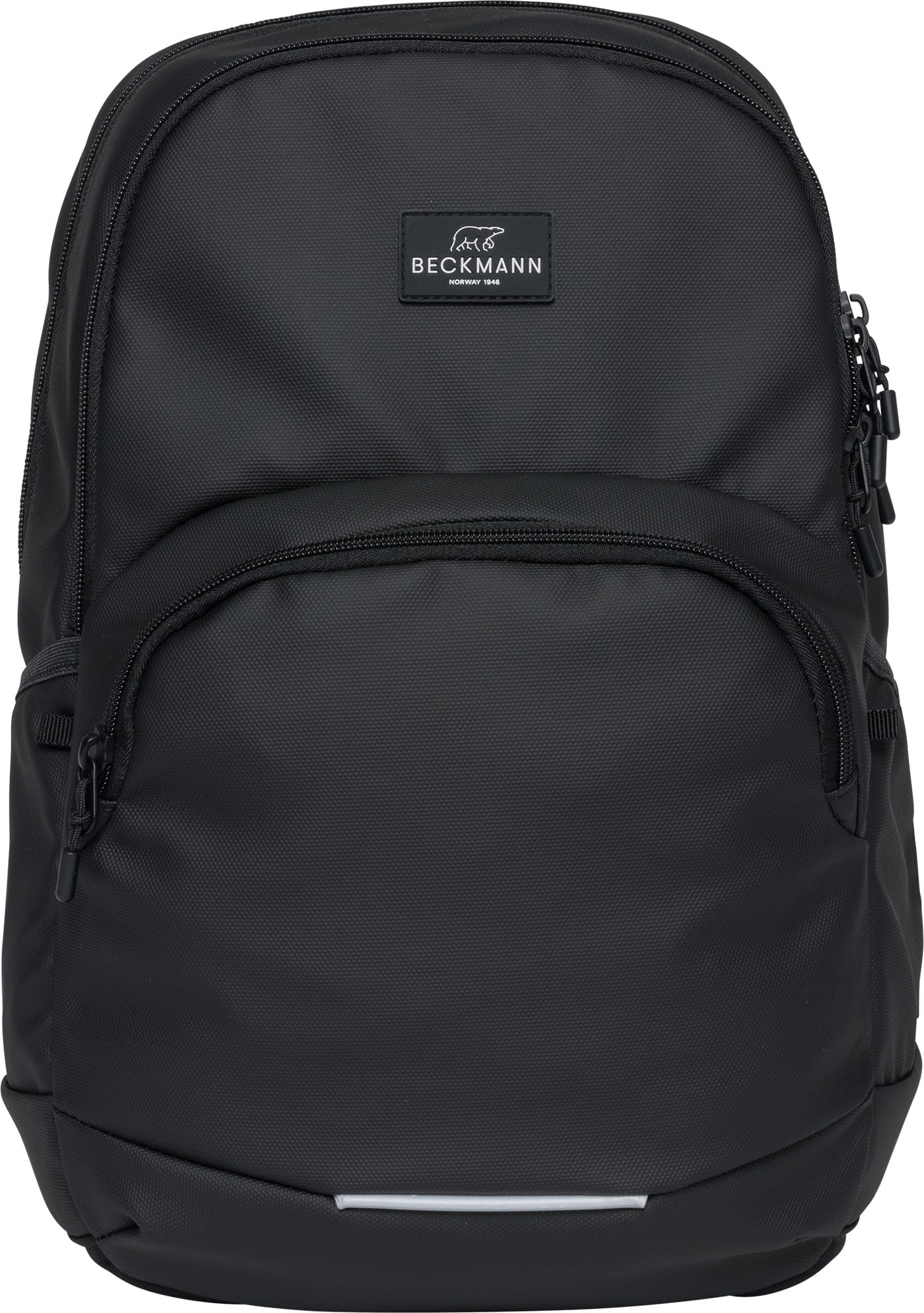 Beckmann Black Coated School Backpack Sport Junior Secondary School From 5Th Grade 30L, Mittelgroße
