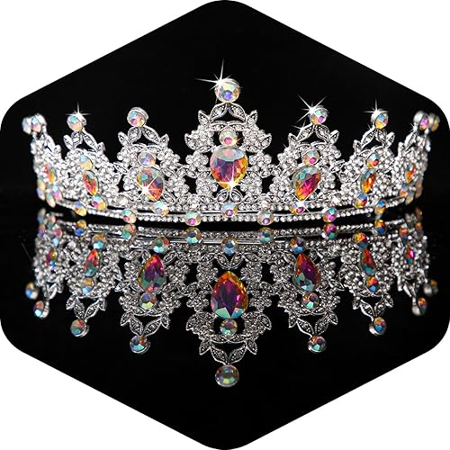 Miniatura 166 de Kamirola - Corona de reina y tiaras corona de princesa para mujeres y niñas, diademas de cristal para novia, princesa para bodas y fiestas (01)
